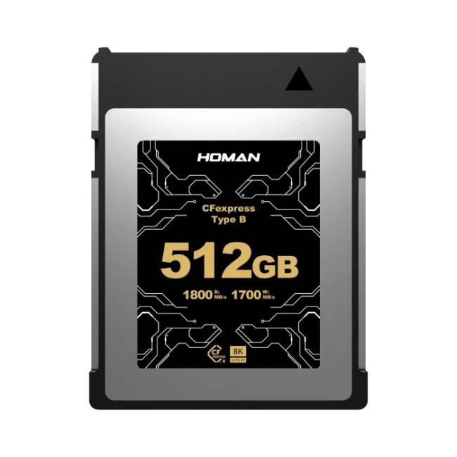 HOMAN 512 GB CFexpress Type B Scheda di memoria R1800MB/s W1700MB/s